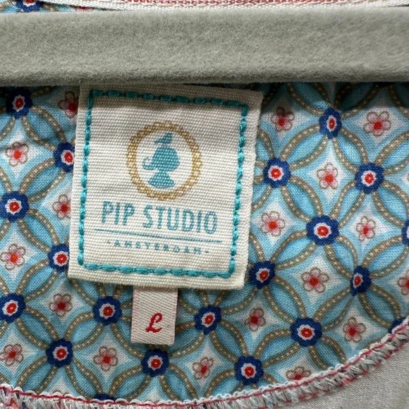 Pip Studio Amsterdam Lounge Dress Nightdress L Woodland Botanical Long Sleeve - Picture 3 of 11